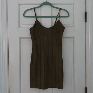 Missguided Faux Suede Mini Dress